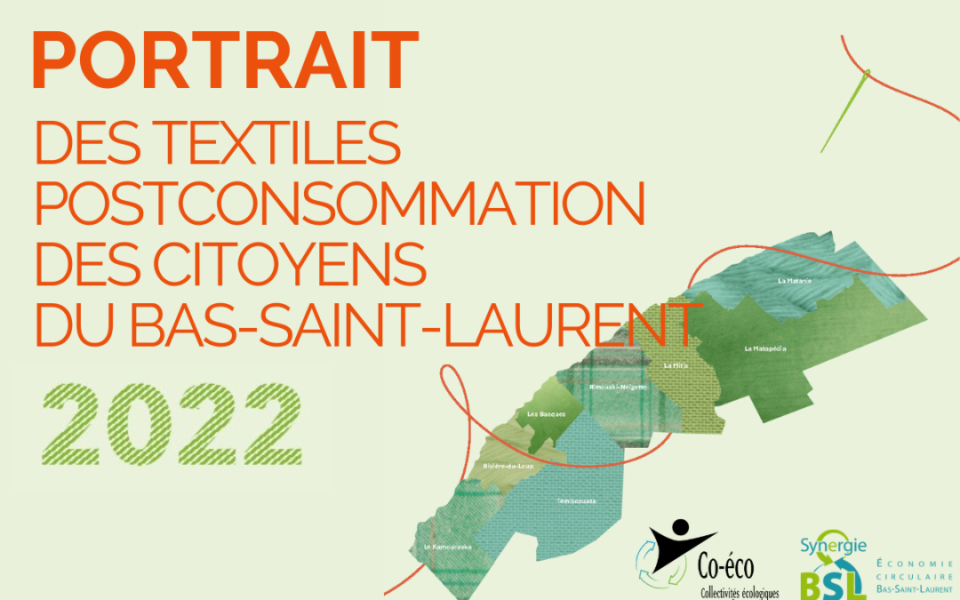 Portrait des textiles postconsommation des citoyens du Bas-Saint-Laurent